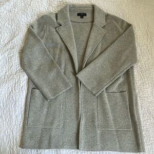 JCrew Sophie sweater blazer, gray, size M, NWOT